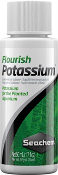 Seachem Flourish Potassium 50 мл - удобрение для растений - добавка калия 5 мл на 125 л SCH-464 - фото 27022