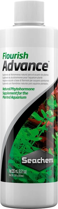 Seachem Flourish Advance 250 мл - удобрение для растений - добавка фитогормонов, минералов и питательных веществ 5 мл на 80 л SCH-1236