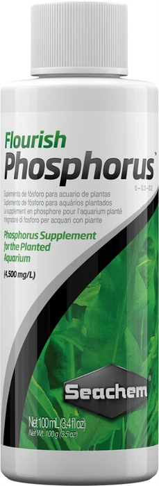 Seachem Flourish Phosphorus 100 мл - удобрение для растений - добавка фосфата калия 2,5 мл на 80 л SCH-195