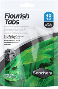Seachem Flourish Tabs 40шт - удобрение для аквариумных растений в таблетках на 300 л - фото 27041