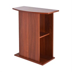 Aquaplus тумба фигурная 60*30*70, цвет итальянский орех, открытая 217137 - фото 27503