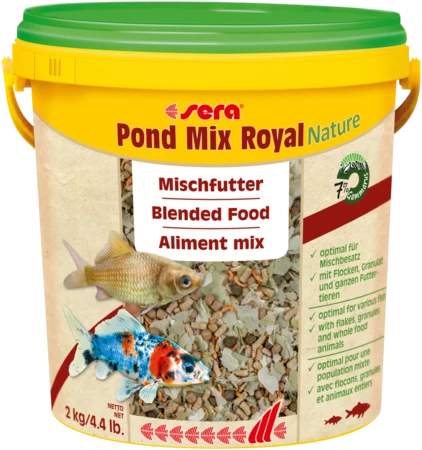 sera pond Mix Royal Nature 10 л - корм для всех видов прудовых рыб S7107