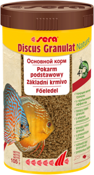 sera Discus granules Nature 250 мл - корм для дискусов - фото 27850