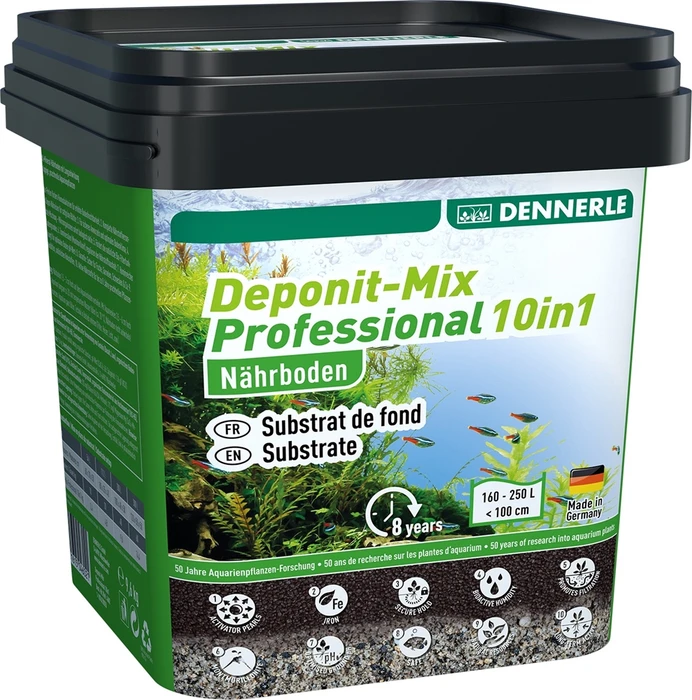 Dennerle Deponit Mix Professional 10-in-1 9,6кг - питательный субстрат для растений (подложка) Den-4602