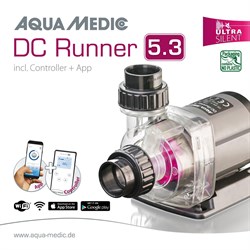 Помпа подающая DC Runner 5.3, до 5000л/ч, подъем 3,5м, 50Вт, регулировка мощности - фото 28135