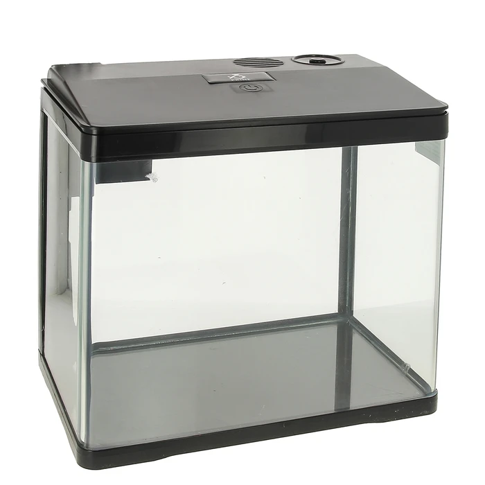 PRIME 15л - аквариум черный, с LED светильником, фильтром и кормушкой PR-004792
