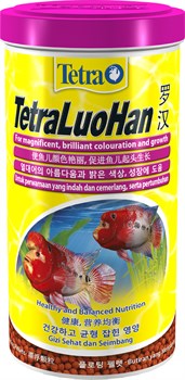 Tetra LuoHan 1л - специальный корм для крупных яркоокрашенных цихлид "флауэрхорн" (плавающие шарики) - фото 28235