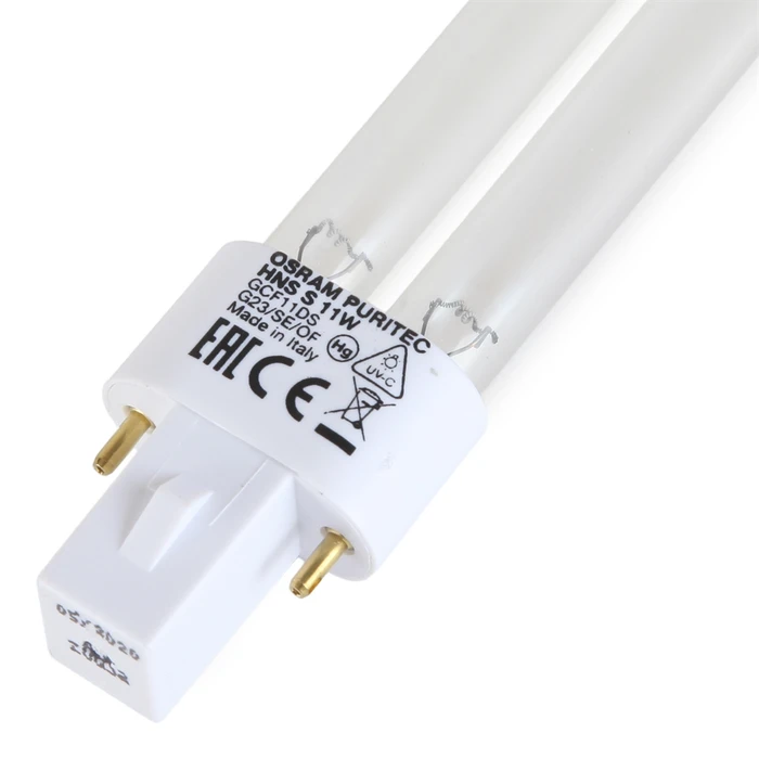 Osram Puritec 11 Вт (G23 - с 2 штырьками) - лампа для УФ-стерилизаторов (8000 часов) EM-941240