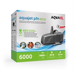 AQUAEL AQUAJET PFN ECO- 6000 (6000 л/ч) - фонтанный насос, макс.подъём воды 350см - фото 29210