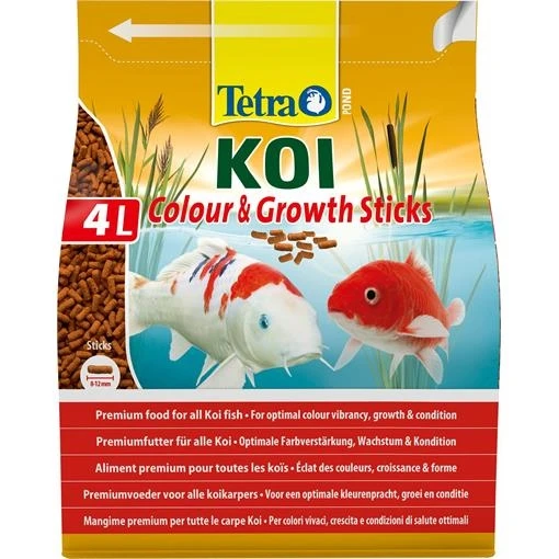 Tetra Koi Sticks Colour Growth энергетический корм для кои в гранулах 4 л Tet-170247