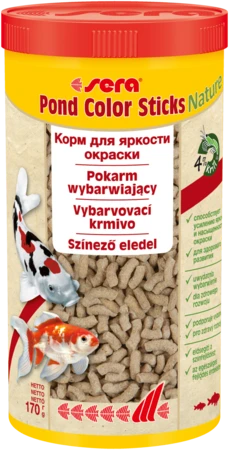 sera pond Color Sticks Nature 1л - корм для улучшения окраски прудовых рыб S7156