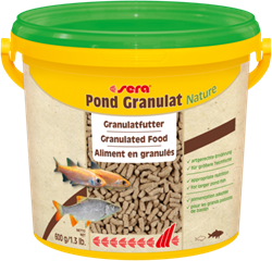 sera pond granulat Nature 3,8 л (палочки) - корм для прудовых рыб - фото 29312