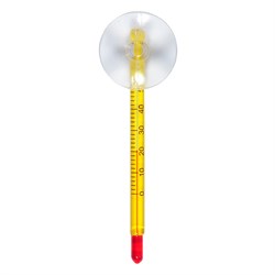 Термометр Naribo стеклянный тонкий на присоске 8см - фото 29708