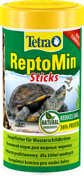 Tetra ReptoMin 250 мл - полноценный корм для водных черепах и других плотоядных рептилий Tet-761346 - фото 29994
