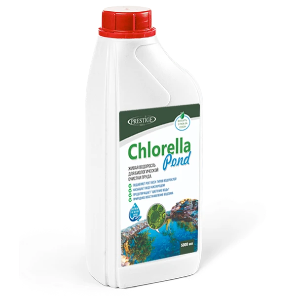 Chlorella Pond 1000 мл - биологическое средство для борьбы с водорослями в пруду и очистки воды P-7653