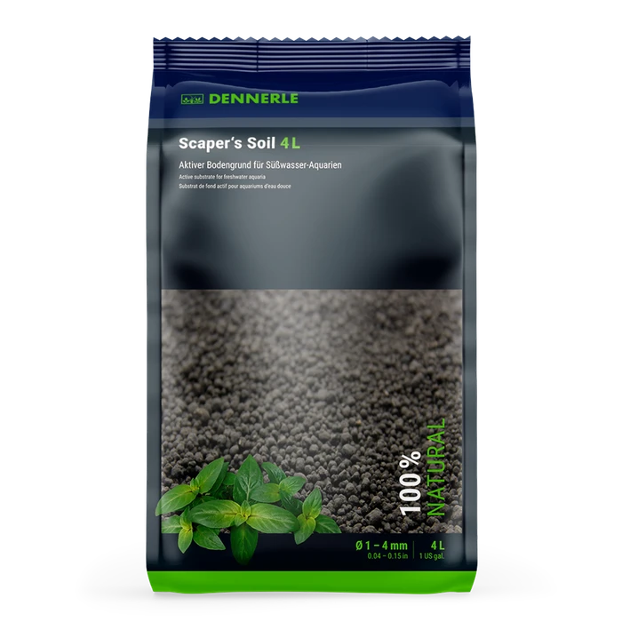 Dennerle Scaper‘s Soil - Питательный грунт для растительных аквариумов, зерно 1-4 мм, 4 л Den-4580