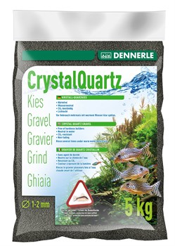 Dennerle Kristall-Quarz - аквариумный грунт, гравий фракции 1-2 мм, цвет черный, 5 кг. - фото 31396