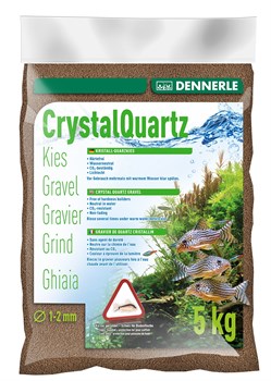 Dennerle Kristall-Quarz - аквариумный грунт , гравий фракции 1-2 мм, цвет темно-коричневый, 5 кг. - фото 31398