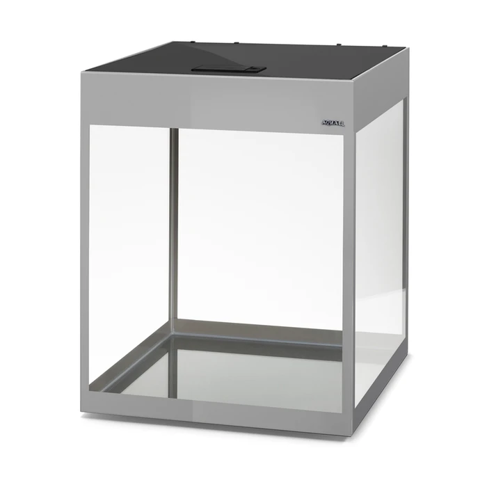 AQUAEL Glossy ST Cube Day&Night 50 (135л) аквариум СЕРЫЙ с LED освещением из стекла "триплекс" 131992
