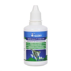 Gloxy Water Quality Stabilizer 50 мл на 500 л - кондиционер для подготовки водопроводной воды для аквариума GL-084148 - фото 33098