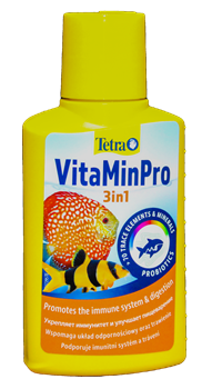Tetra Vitamin PRO 3in1 100 мл - препарат с витаминами и жизненно важными веществами для здоровья аквариумных рыб Tet-321809 - фото 33585