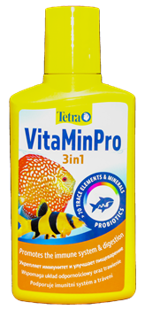 Tetra Vitamin PRO 3in1 250 мл - препарат с витаминами и жизненно важными веществами для здоровья аквариумных рыб Tet-321830 - фото 33587