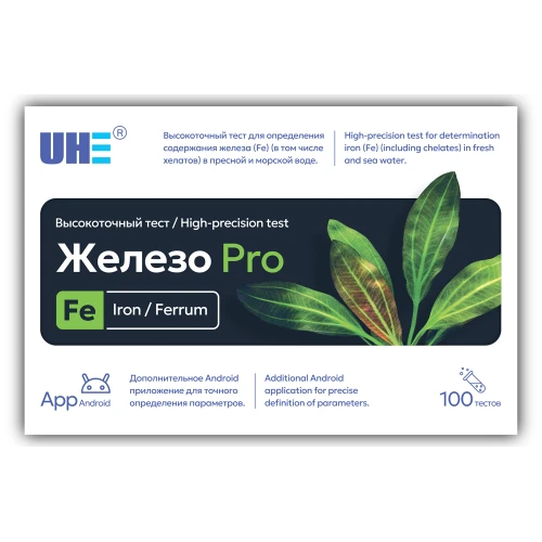 UHE Fe PRO test - тест для определения концентрации железа в воде в комплекте с калибровочным раствором UFP