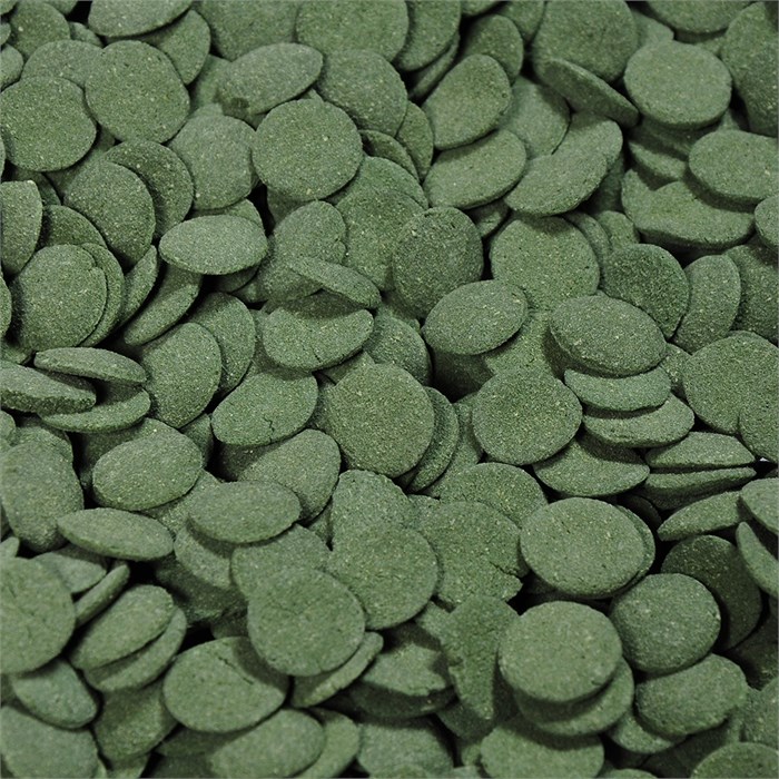 Anubias Spirulina Opti Wafers - корм для донных рыб, таблетки 12мм, мешок 10кг AN-082700 - фото 33760
