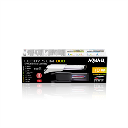 AQUAEL DUO LEDDY SLIM SUNNY/PLANT DAY&NIGHT 10 Вт - светильник для аквариума белый (24-50см) 124218 - фото 33803