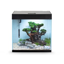 AQUAEL OPTI SET 130 л (черный) - аквариум из осветлённого стекла Opti White, 61x41x56 см AQ-132496 - фото 33939