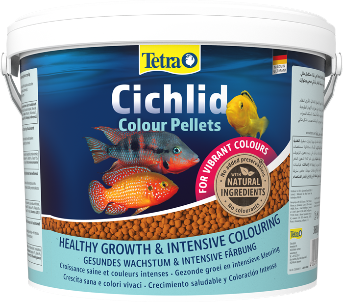Tetra Cichlid Colour 10л - корм для улучшения окраски цихлид Tet-201392 - фото 35716