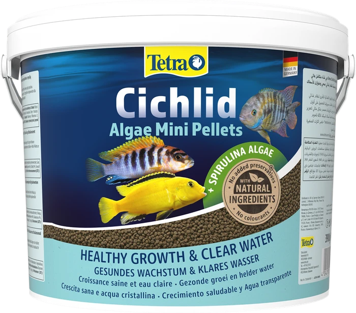 Tetra Cichlid Algae Mini 10л - основной корм для мелких травоядных цихлид 201408