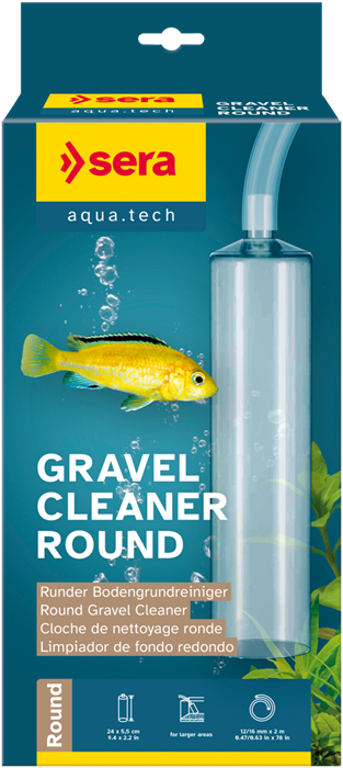 sera Gravel Cleaner Round - грунтоочиститель круглый для аквариума (колба - 24 см, шланг - 120 см) S32802 - фото 35840
