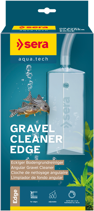 sera Gravel Cleaner Edge - грунтоочиститель треугольный для небольших аквариумов S32801 - фото 35842