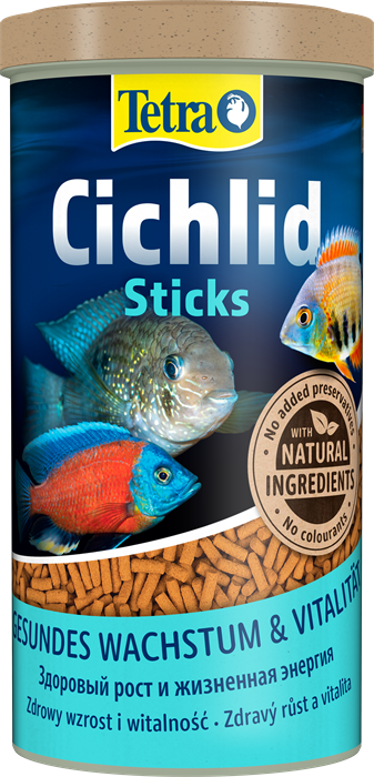 Tetra Cichlid Sticks 1 л - основной корм для цихлид (палочки) Tet-198975