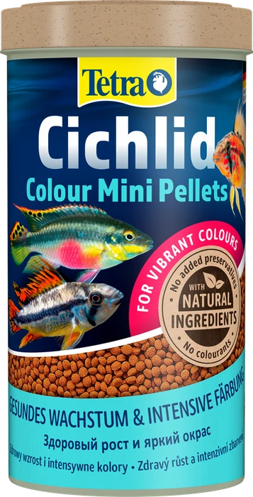 Tetra Cichlid Colour Mini 500 мл - корм для мелких цихлид, улучшающий окраску 197367