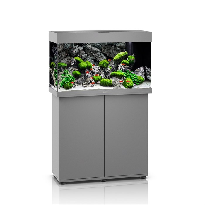 Juwel RIO 125 LED аквариум В КОМПЛЕКТЕ С ТУМБОЙ 125л серый (Grey) 81х36х50см 2х14W Фильтр Bioflow М, нагреватель 100 Вт Juw-01651