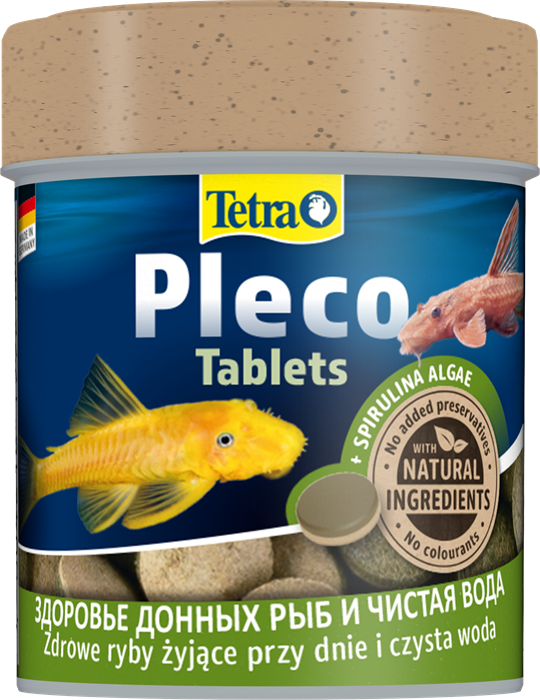 Tetra PlecoTablets 120 таблеток (66 мл) - корм для травоядных донных рыб 199217
