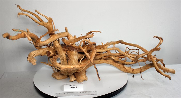 Коряга-эксклюзив Сакура (70x45x32 см) M++ №15 - на фото актуальная коряга, существует в единственном экземпляре PR-222490-15