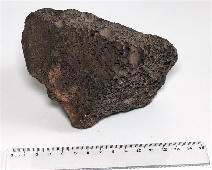 Камень-эксклюзив Чёрный вулканический М (10-20 см) №2 - на фото актуальный камень, существует в единственном экземпляре PR-222520-2