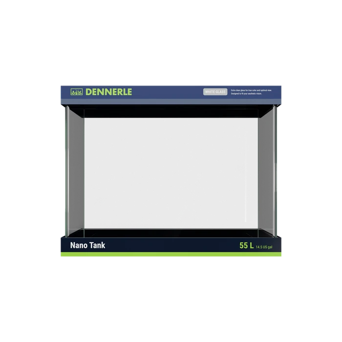 Dennerle Nano Scaper's Tank White Glass 55 литров - аквариум из осветленного стекла - передние углы скруглённые (передняя и боковые стенки из единого стекла) Den-5422