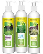 Aquabalance - набор удобрений (Микро-баланс, Макро-баланс, Био-углерод + альгицид), 3 х 250 мл