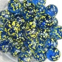 AquaMarbles Шарики синие в крапинку Shiny сетка 200г 4042
