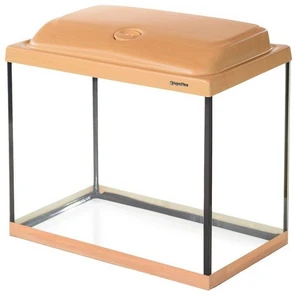 Aquaplus STD П-60 (50*30*40) аквариум со светильником, цвет-бук, лампа - 14вт 81077