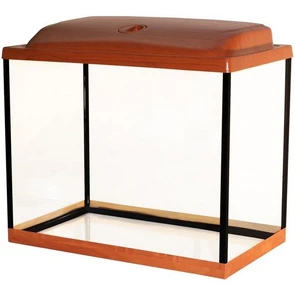 Aquaplus STD П-60 (50*30*40) аквариум со светильником, цвет-итал.орех, лампа - 14вт 81121