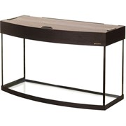 Aquaplus аквариум LUX Ф 170л фигурный (100*40*56), цвет венге + крышка, светильник Т8 2*30Вт, стекло 6/8 213870