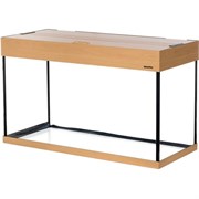 Aquaplus аквариум П-120 LUX цвет - бук - (80*35*43) + крышка 80x35 2*18Вт 213382