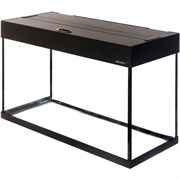 Aquaplus аквариум П-120 LUX цвет - венге - (80*35*43) + вклеенная крышка 80x35 2*18Вт 213399