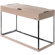 Aquaplus аквариум П-120 LUX цвет - выбеленный дуб - на 120л (80*35*43) + крышка 80x35 2*18Вт 213405