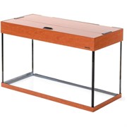 Aquaplus аквариум П-120 LUX цвет - груша - на 120л (80*35*43) + крышка 80x35 2*18Вт 213412